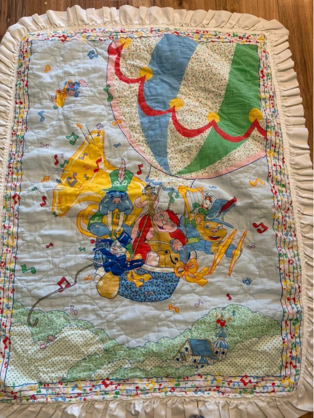 Vintage Hot Air Balloon Quilt - Toddler